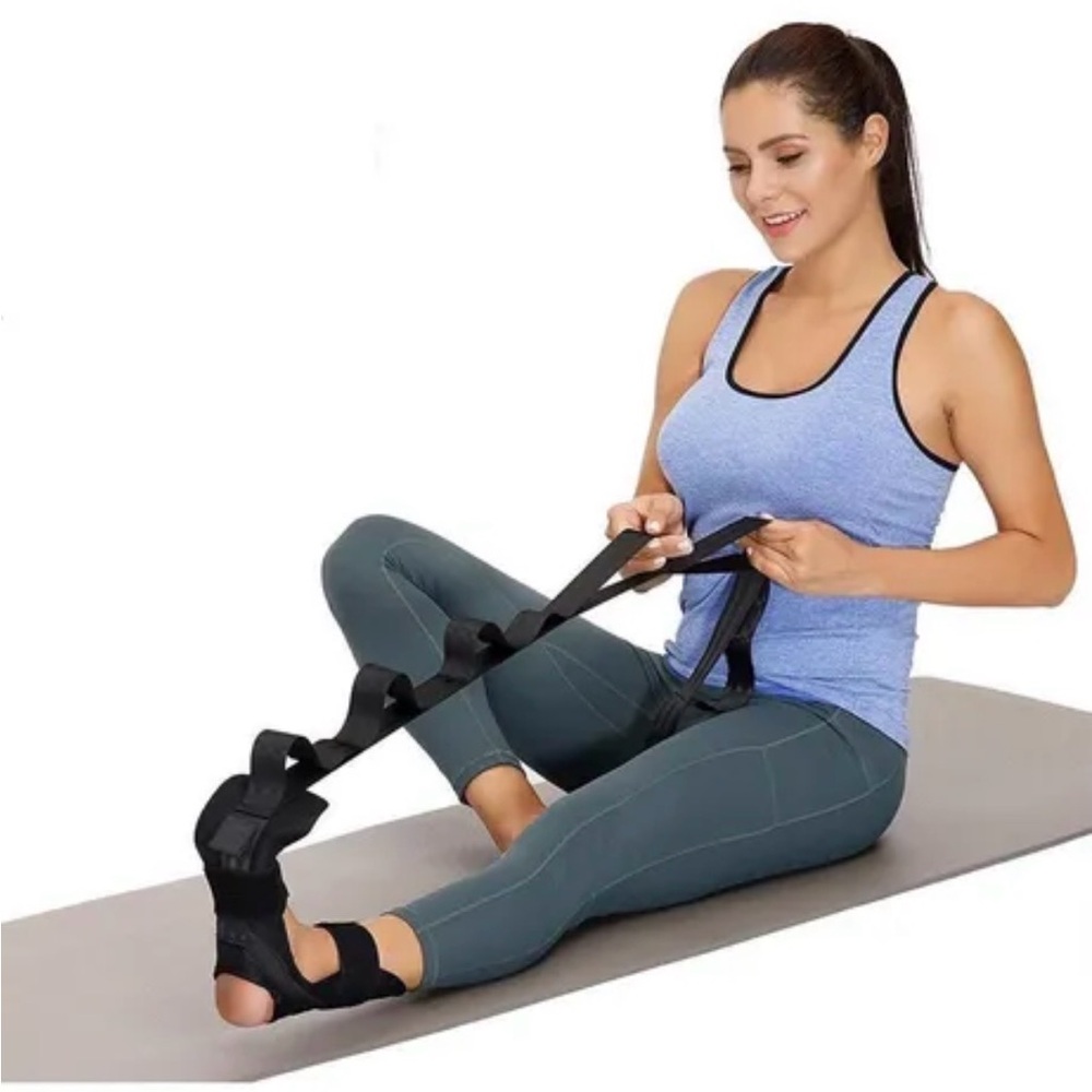 Black Yoga‎ Stretch Strap for Flexibility